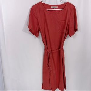 Loft dress casual , womens , salmon , M size,